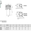 Bako kamštis su filtru didelis 40 µm , (metalinis), TT8C401, 77/62/91