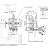 Control valve 1 sec. 120 ltr. Q95 3/4' BSP 1x101 A1/P1, for single acting cylinder,pneumatic control