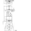 Hydraulic motor MR 100 C 25mm shaft