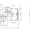 Hydraulic motor MR 400 C 25mm shaft, ziHYD BMRY-400 P41