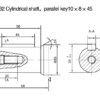 Hydraulic motor MR 315 CB 32mm shaft