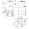 Hydraulic motor MS 315 C 32mm shaft