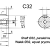 Hydraulic motor MS 400 C 32mm shaft, ALSG3-400-R4-C32-01 Ambr