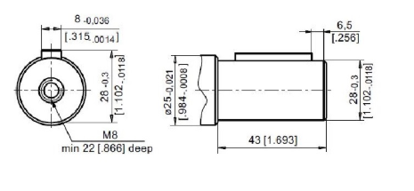 Hydraulic motor MRB 160 C/C with dual shafts 25 mm, LSVPC