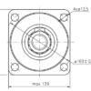 Hydraulic motor MSW 315 K tapered 1:10 shaft
