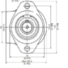 Hydraulic motor MRB 160 C/C with dual shafts 25 mm, BMR2-160