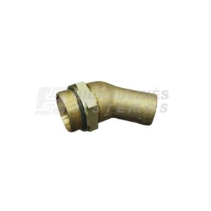 Suction fitting 1.1/2' male x for 40 mm hose, 45 angle