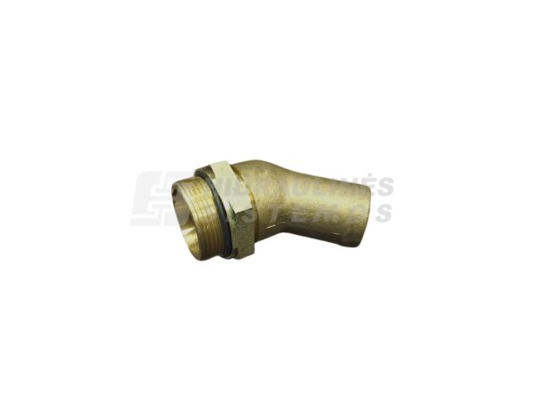 Suction fitting 1.1/2' male x for 40 mm hose, 45 angle