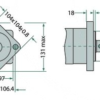 Hydraulic motor MS 100 C shaft 32mm BMS-E4-B-D