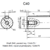 Hydraulic motor MT 200 C 40mm shaft, ALSG6-200-KW4-C40-01 Ambr