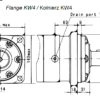 Hydraulic motor MT 160 C 40mm shaft, ALSG6-160-KW4-C40-01 Ambr