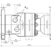 Hydraulic motor MRB 160 C/C with dual shafts 25 mm, LSVPC