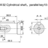 Hydraulic motor MS 160 C 32mm shaft, ziHYD BM3Y-160 P10AY/T27