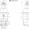 Hydraulic motor MSW 315 K tapered 1:10 shaft