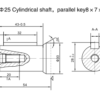 Hidrovariklis MR 250 C 25mm velenas, ziHYD BMRY-250 P41