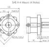 Hydraulic motor MS 160 C 32mm shaft