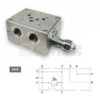 Hydraulic manifold NG10x1 EA 10-09-34-1-3-H with relief valve