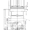 Hydraulic motor MT800 C 40mm shaft