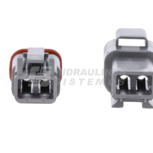 Set of DT 2 pin connectors plug male + female