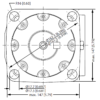 Hydraulic motor MV 630 K tapered 1:10, 60mm shaft, KHDPC/4 M+S