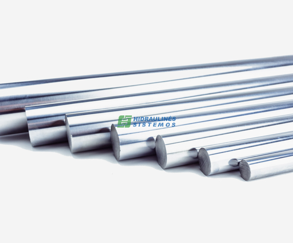 Chrom plated bar 60 mm C45 f7 IH hardened