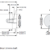 Hydraulic motor MV 630 C 50mm shaft