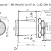 Hydraulic motor MV 630 K tapered 1:10, 60mm shaft, KHDPC/4 M+S