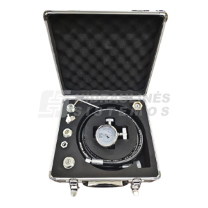 Charging and testing unit HK-FPU M28x1.5 0-250 bar with 4 adaptors