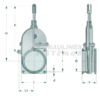 MZ Gate valve item 0074, 6"