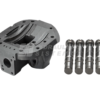 Hydraulic pump HPV116 back cover with pistons