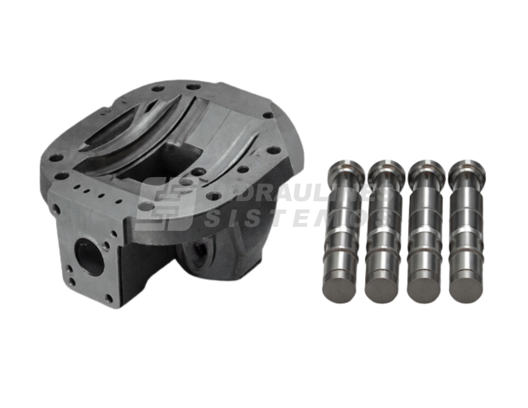 Hydraulic pump HPV116 back cover with pistons