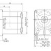 GR2 06.0 cm3/r gear pump 2XP-A-060-D-B80C-B-N-11-0-T20T15