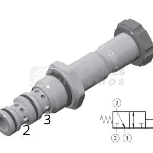 Valve 3/2 D14.2/D15.8 3/4 JIC Coil d16 L40 Rexroth D36 R930058708