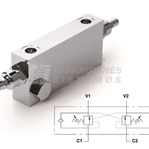 Counterbalance valve 1/2' VBCD/A DE FLV 60ltr 350bar double acting