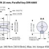 Hydraulic motor MP 200 C 25mm shaft, OMPX WH 11185752