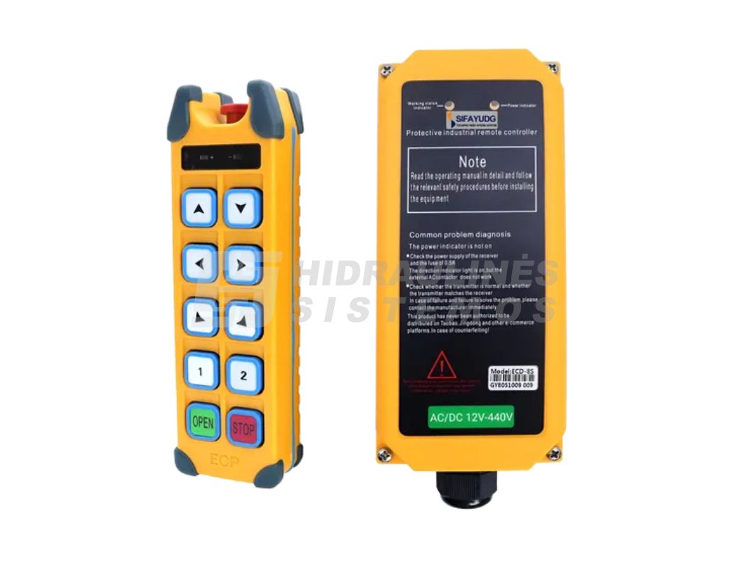 Remote control 10-button ECD-8S AC/DC12-24V