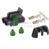 Set of DT 2 pin connectors plug M IP67, 12–24 V