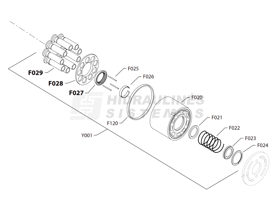 Piston group for pump S42PV028