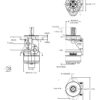Hydraulic motor MP 200 C 25mm shaft, OMPX WH 11185752