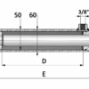 Hydraulic cylinder 30/50-450, with bearings D25