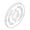 Distributor disc for pump Danfoss 42R28 (N006) CW