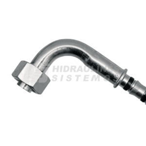 UNF 7/8'-14 - 90 fitting, for 3/8' hose