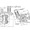 Power take-off box PTO Iveco mechanical cable control 3F, for Iveco over 2011 years Fabrazi