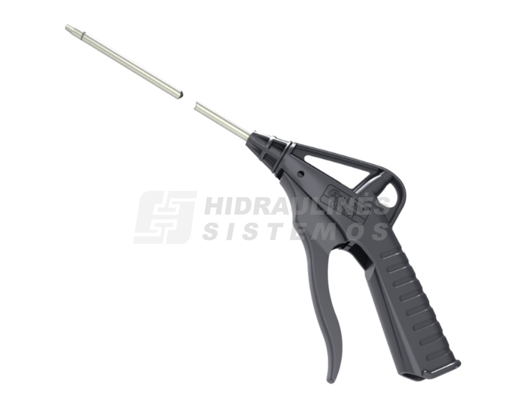 1/4" Blow Gun with 500mm Stainless Steel Tube, made of food-grade plastic