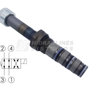 Valve 4/2 D15.8/D17.4/D18.9 JIC 7/8' coil d16 Anteo