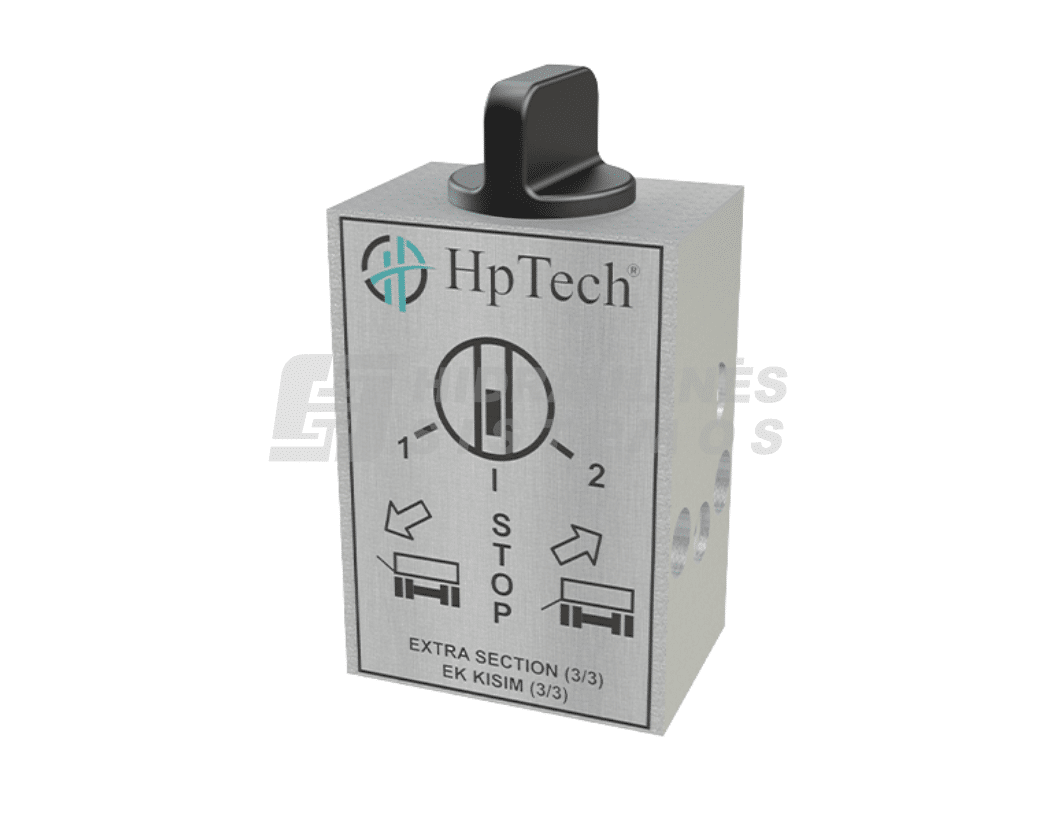 Pneumatic Tipper Control Valve, 2-Position, Meiller Type, BSP 1/8", Side Connection