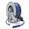 CEJN Midi+ Food-Approved Automatic Air Hose Reel with PVC Hose 13×20 mm, 20 m, Open, AISI 316