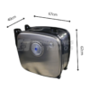 Hydraulic oil tank, side mounting 150 ltr. Aluminium 62x67x40 side valve