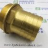 Suction fitting 3' male x for 63 mm hose, 0 angle
