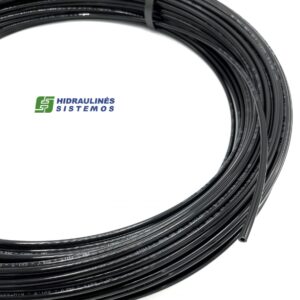 Polyamide pipe 4/2,3 PA12 BLACK - hadice D*6/3,0 mm, 93 bar, DIN 73378 (-40/+80°C) filled